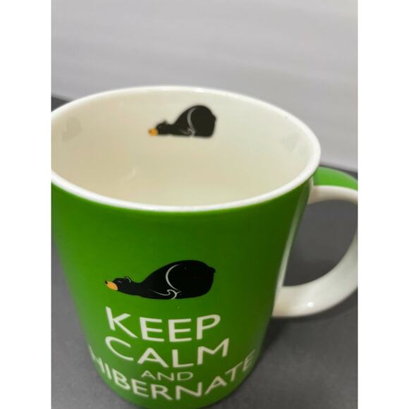 NEW HUNTER'S CABIN BEAR HIBERNATE coffee mug printed and sleepy bear graphic - Picture 2 of 8